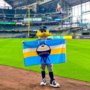 Milwaukee Brewers City Connect Flag Game Giveaway (BRAND NEW)